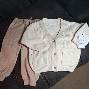 Cozy Cream and Tan Kids Matching Set